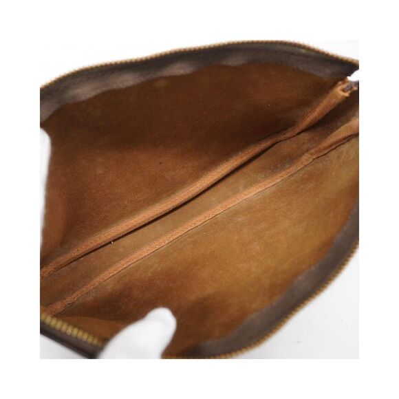 Pre Loved Louis Vuitton Canvas Pochette Accessoire Handbag Women Brown Clutch - Picture 4 of 8